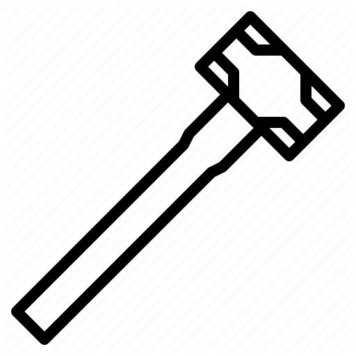 Duty, Heavy, Sledgehammer, Tool Icon
