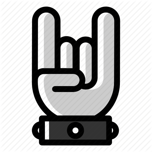 Concert, Hand Gesture, Heavy Metal, Rock And Roll, Sign Of Horns Icon