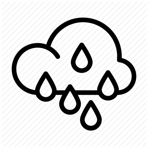 Heavy Rain, Rain, Rainy, Weather, Weather Forecast Icon