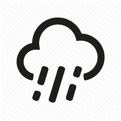 Heavy, Rain, Weather Icon