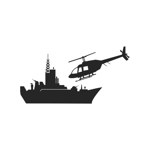 Chopper, Helicopter, Landing, Military Icon