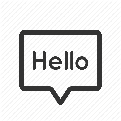 Chat, Expression, Greeting, Hello Icon