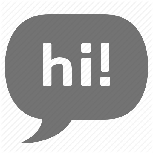 Bubble, Chat, Greeting, Hello, Hi, Speak, Talk Icon