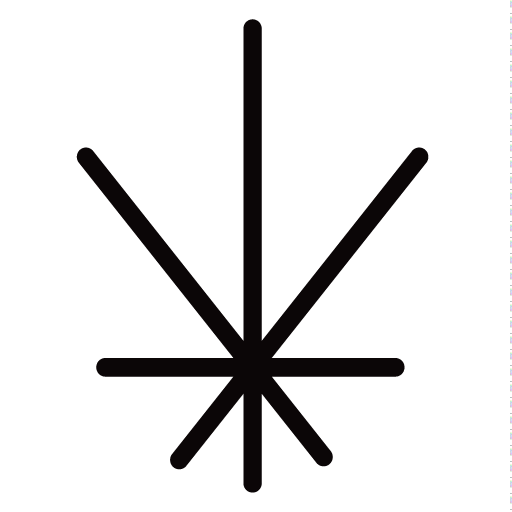 Cropped Green Lotus Leaf Icon Vector