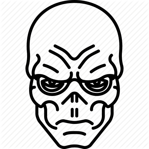 Avengers, Marvel, Red Skull, Skull Icon
