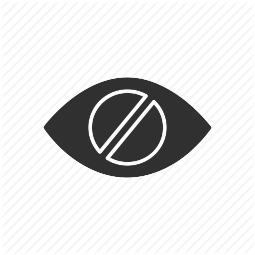 Bilnd, Eye Slash, Hidden, Hide Icon