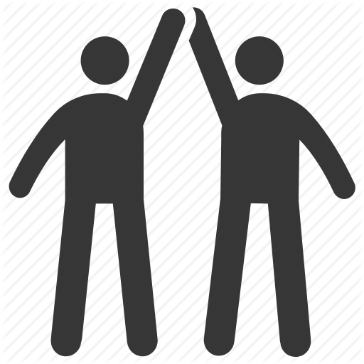 Celebration, Friends, Gesture, High Five, Success Icon