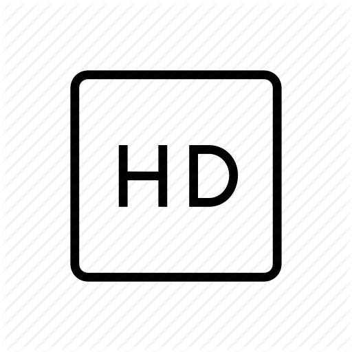 Hd, High Definition, Media, Resolution, Type Icon