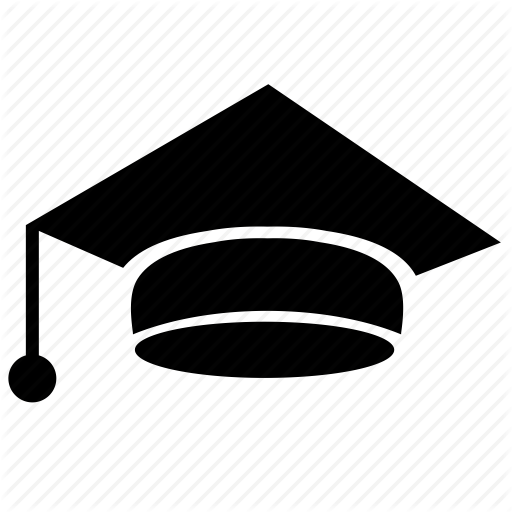 Cap, Education, Head, High, School Icon