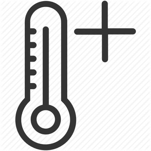 Fever, High, Hot, Temperature, Thermometer Icon