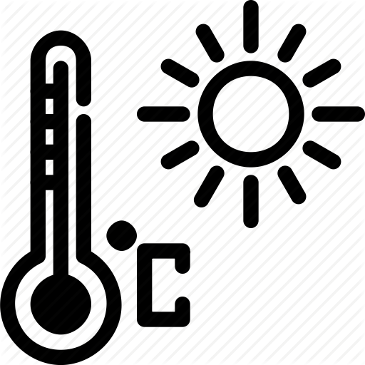 Heat, High, Temperature, Thermometer Icon