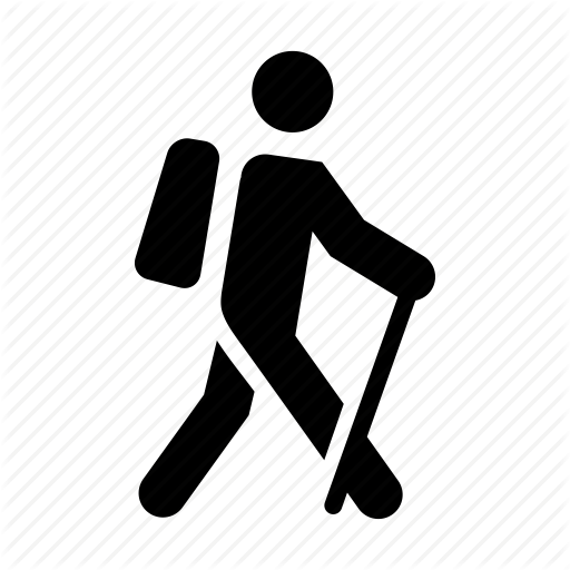 Hiking, Man, Person, User Icon