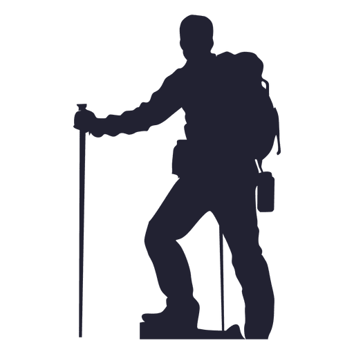 Hiking Man Silhouette