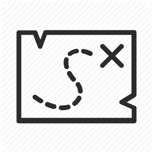 Hint, Map, Treasure Icon