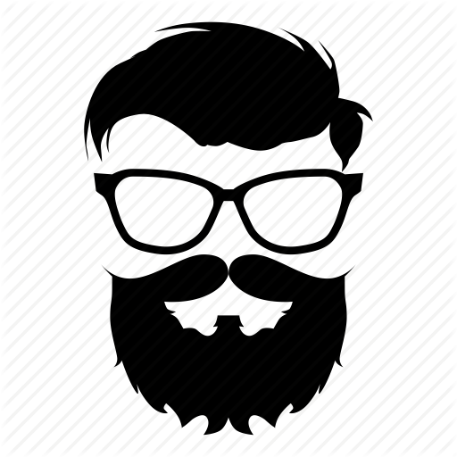 Beard, Glasses, Hipster, Man Icon