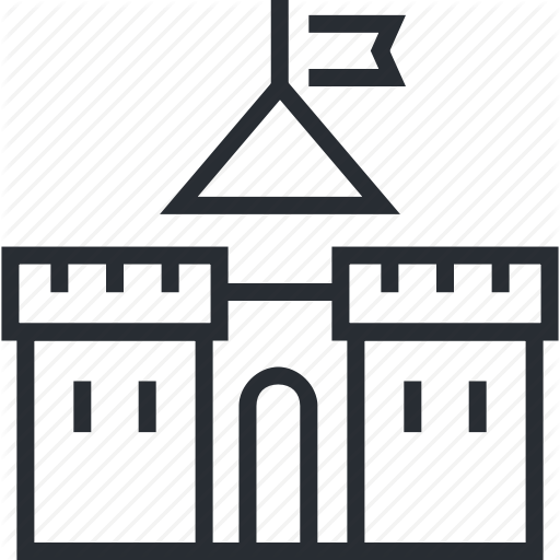 Castle, Historical, Line, Monuments, Thin, Tourism, Travel Icon