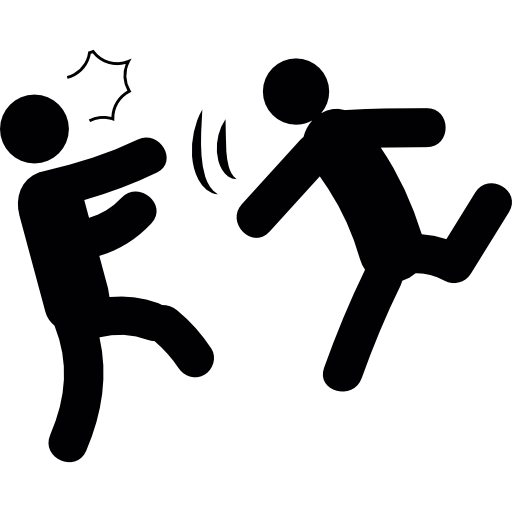 Person Hitting Something Another Person Icons Free Download