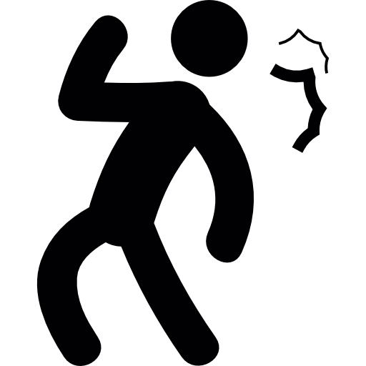 Person Takes A Hit Icons Free Download