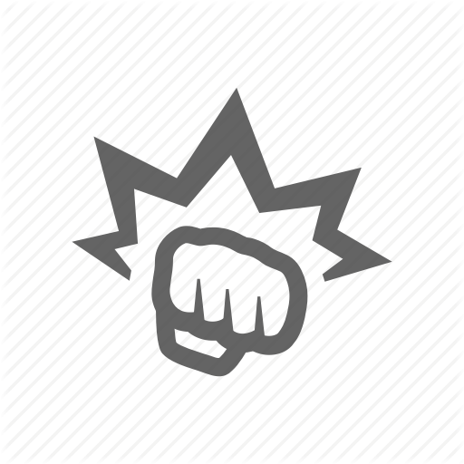 Arm, Fist, Hand, Hit, Power, Punch, Strike Icon