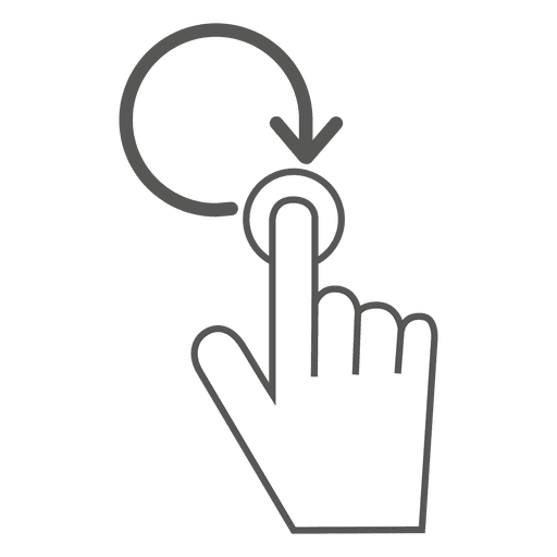 Press And Hold Gesture Icon