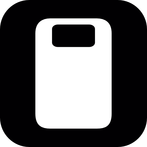 Rectangular, Shape, With, Rectangular, Hole Icon Free