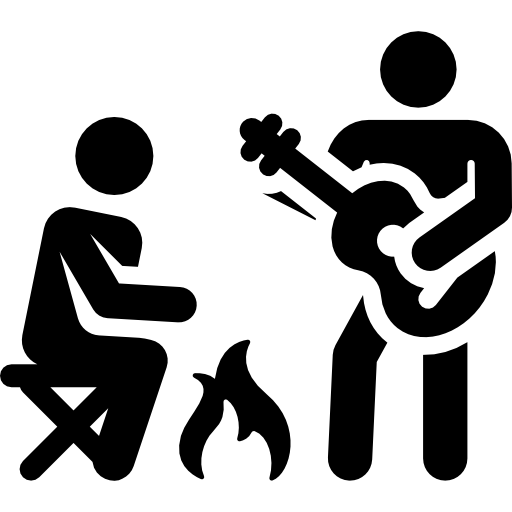 Camping Icon Holiday Human Pictograms Freepik