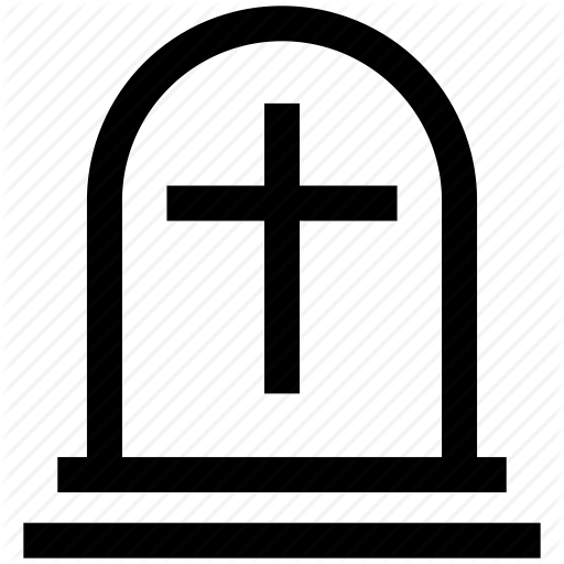 Grave, Gravestone, Graveyard, Holy Cross, Tombstone Icon