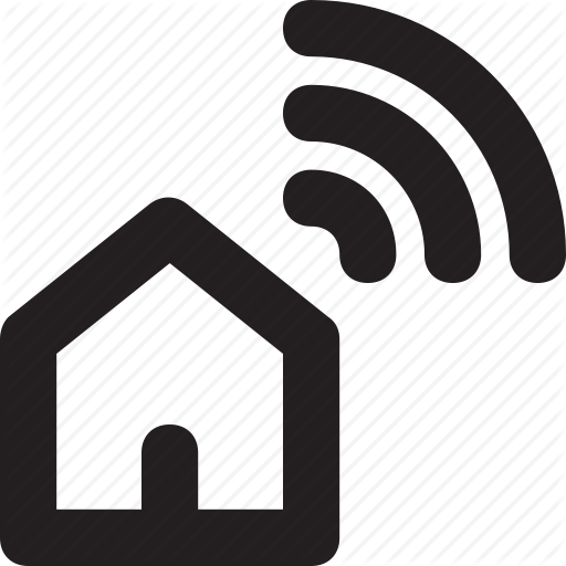 Home Automation, House, Signals, Smart Home, Wifi Icon