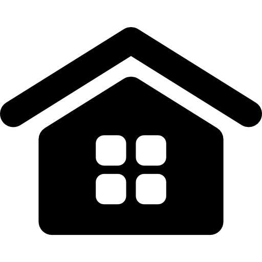 Home Interface Symbol With A Window Of Squares Icons Free Download