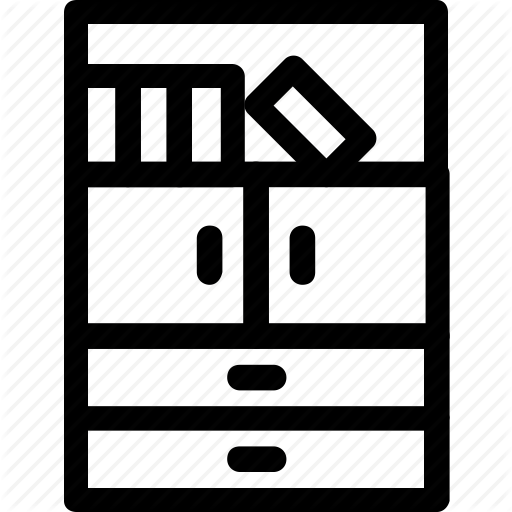 Book Shelf, Decoration, Furniture, Home Decor, Library Icon