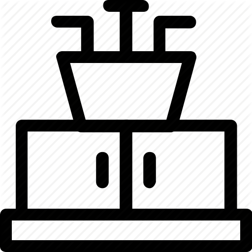 Decoration, Furniture, Home Decor, Kitchen, Wastafle Icon