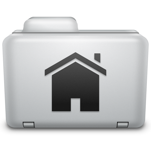 Noir Home Folder Icon