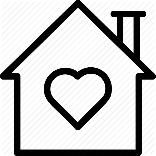 Home With Heart Sign, House, House With Heart Sign, Love Home