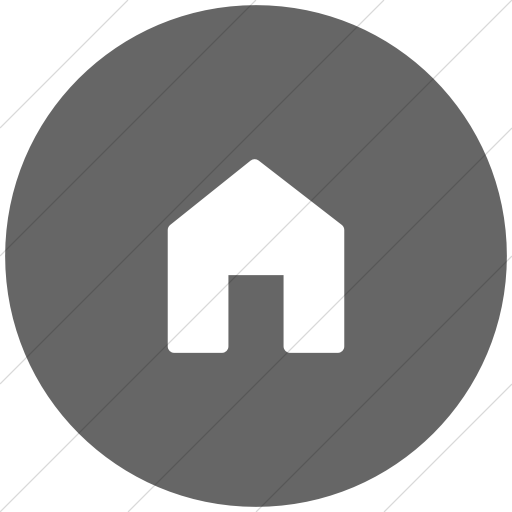 Flat Circle White On Gray Foundation Home Icon