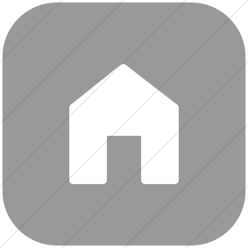 Flat Rounded Square White On Light Gray Foundation