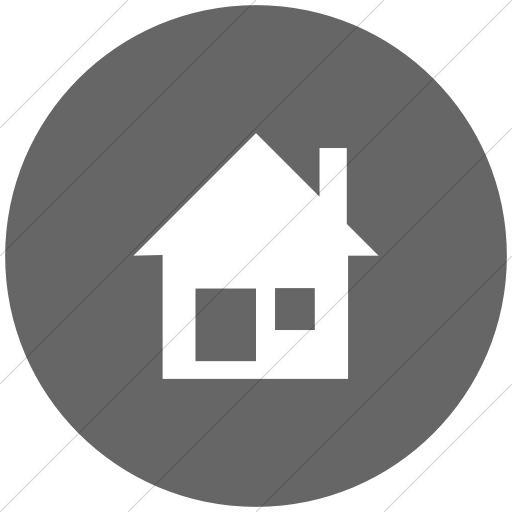 Flat Circle White On Gray Raphael Home Icon