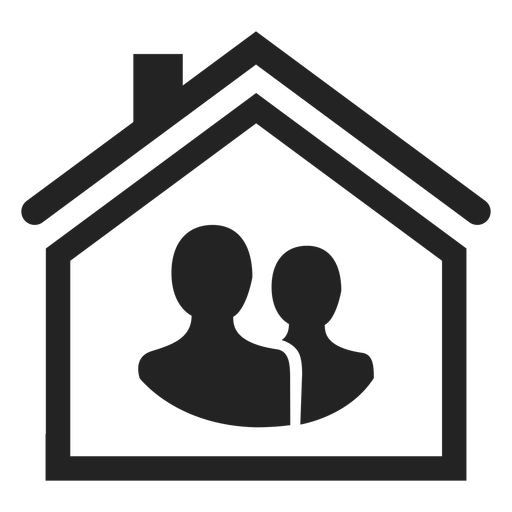 Two Person In A Home Icon