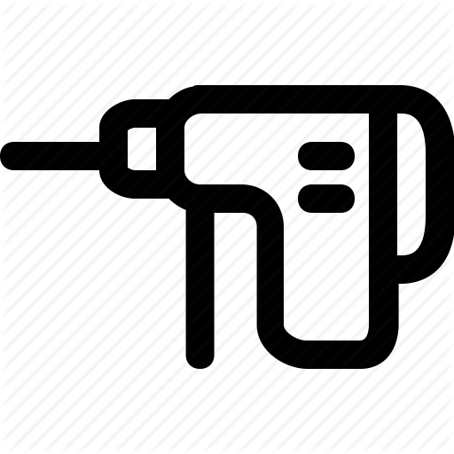 Drill, Electric, Equipment, Home, Improvement Icon