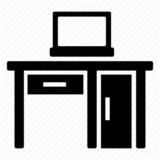 Apartment, Desk, Home, House, Interior, Office, Room Icon