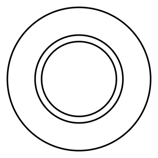 Plate Dish Stroke Icon