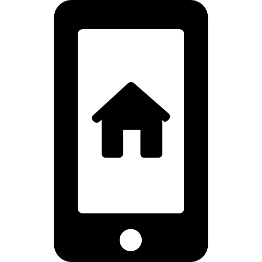 Home Symbol On Phone Screen Icons Free Download