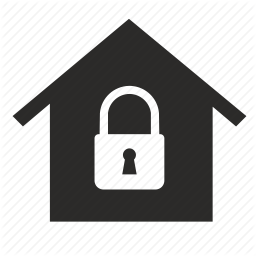 Home, Lock, Padlock, Protect, Protection, Security Icon