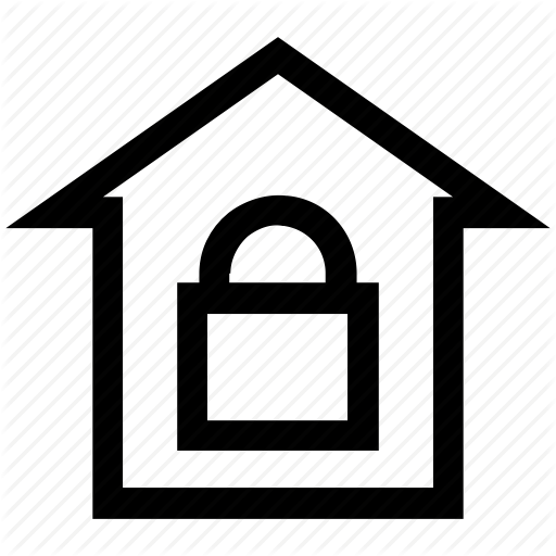 House, Lock, Property, Protection, Safe Home, Security Icon