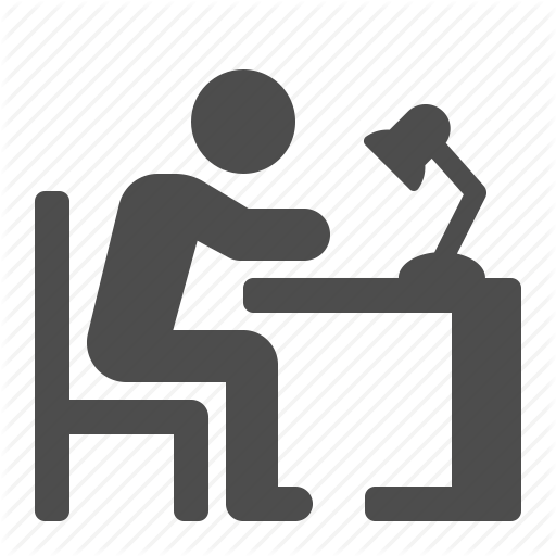 Desk, Education, Homework, L Office, Reading, Student Icon