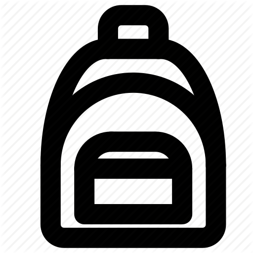 Backpack, Homework, Suitcase Icon