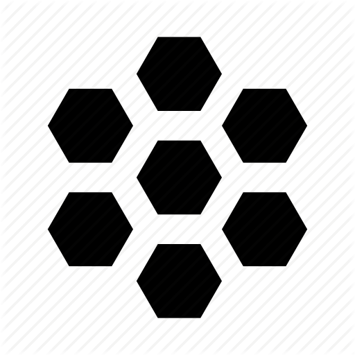 Bees, Honey, Honeycomb Icon