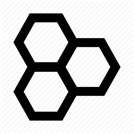 Cell, Chemical Bonds, Crystal, Honeycomb Icon