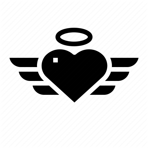 Romantic, Shapes, Valentines, Wings Icon