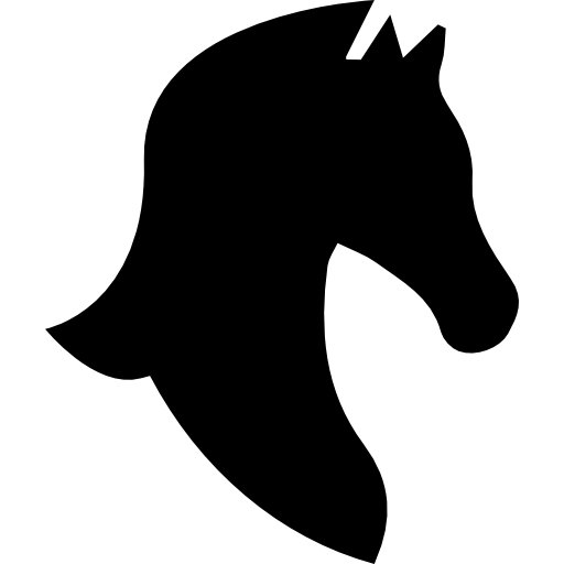 Horse Head Side View Variant Icons Free Download