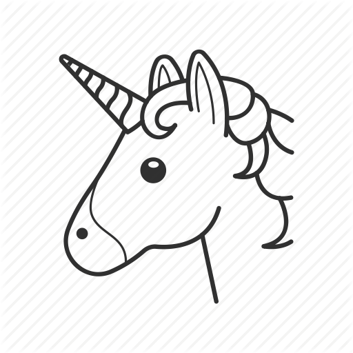 Horn, Horse, Horse Head, One Of A Kind, Rainbow, Unicorn, Unique Icon